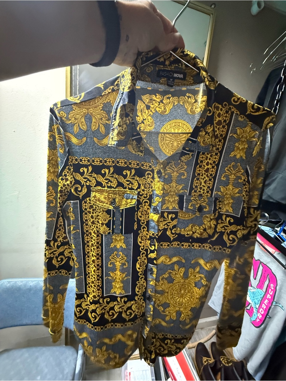Fashion Nova Button-Up Shirt